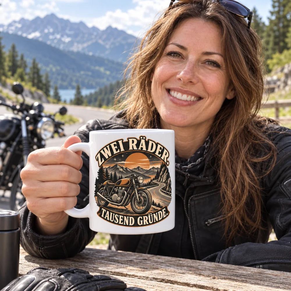 WS-Trend Biker Tasse Keramik 330 ml Spruch Motorrad 10 Motive zur Wahl - WS-Trend.de