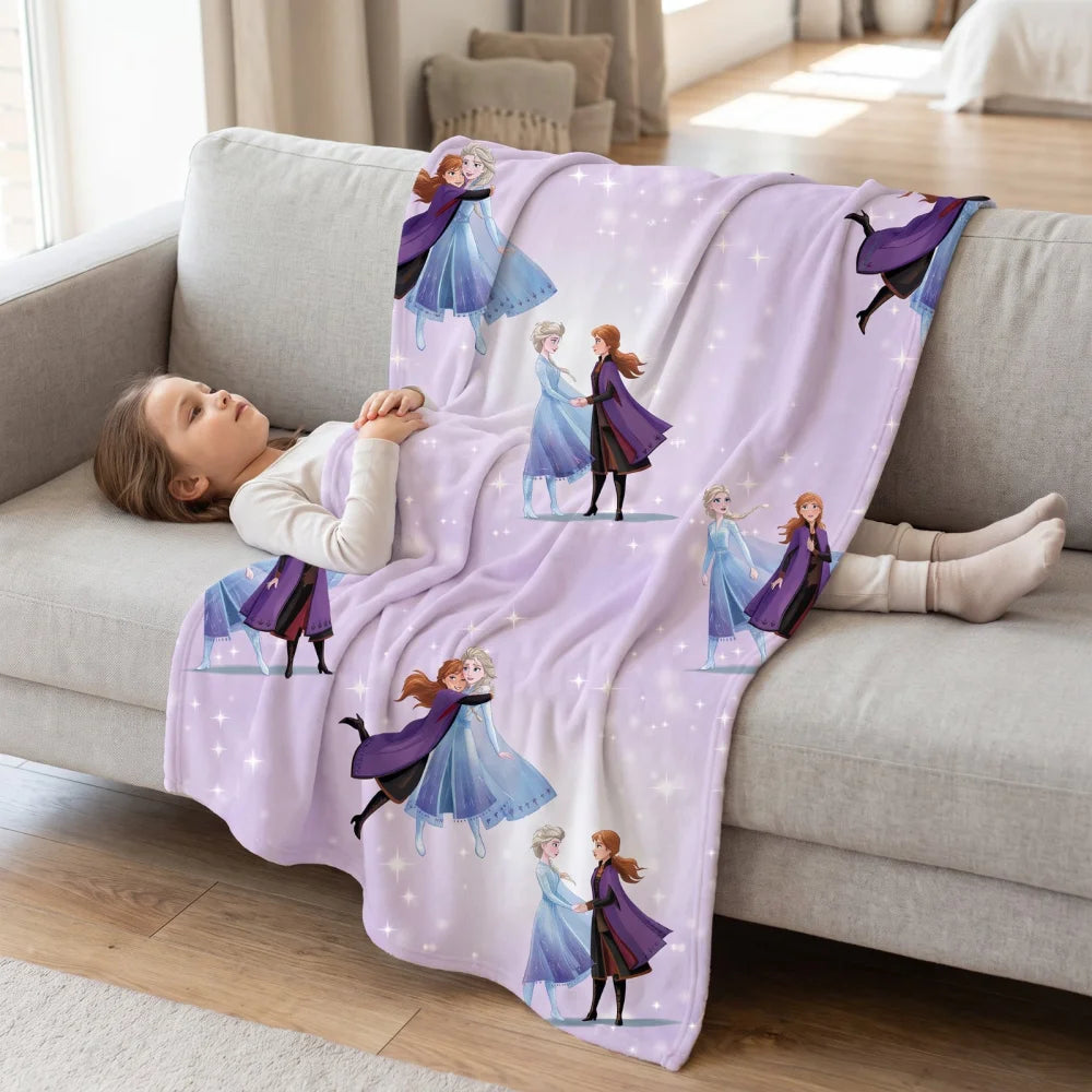 Disney Die Eiskönigin Flanell-Kuscheldecke 110x150 cm Elsa Anna - WS-Trend.de