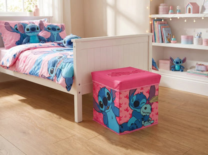 Disney Lilo und Stitch Kinder Spielzeugkorb mit Deckel 30x30x30 cm - WS-Trend.de