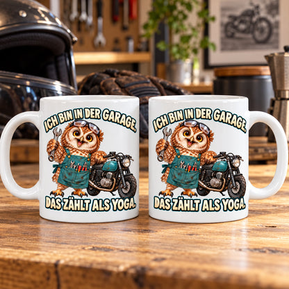 Motorrad Tasse Spruch Keramik 330ml Biker Geschenk beidseitig bedruckt