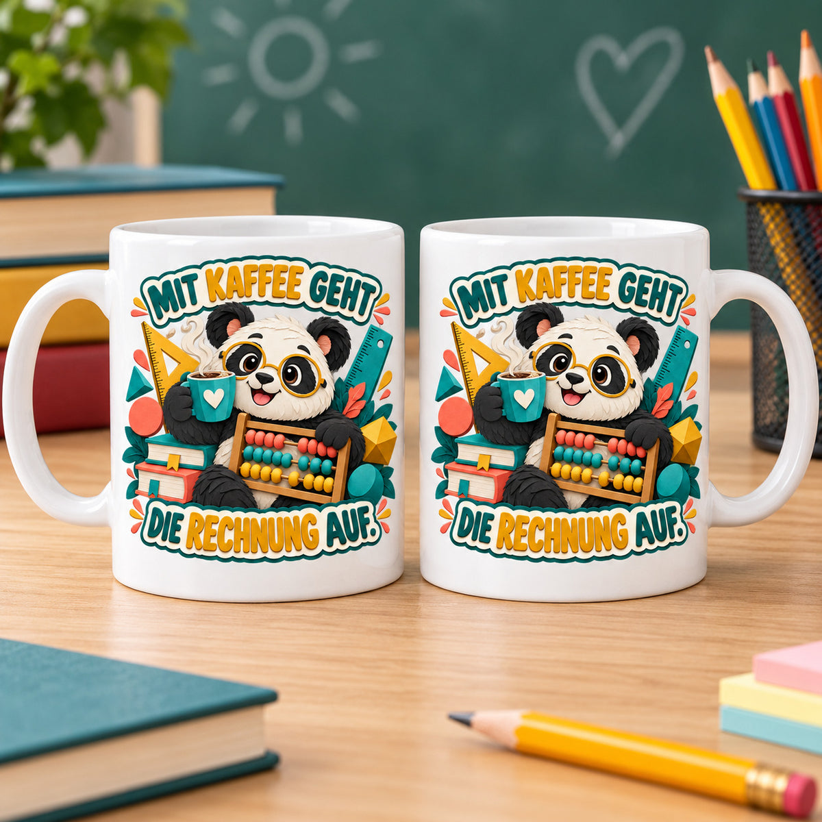 Lehrer Tasse Keramik 330 ml Geschenk Lehrerin Unterricht Spruch Kaffee