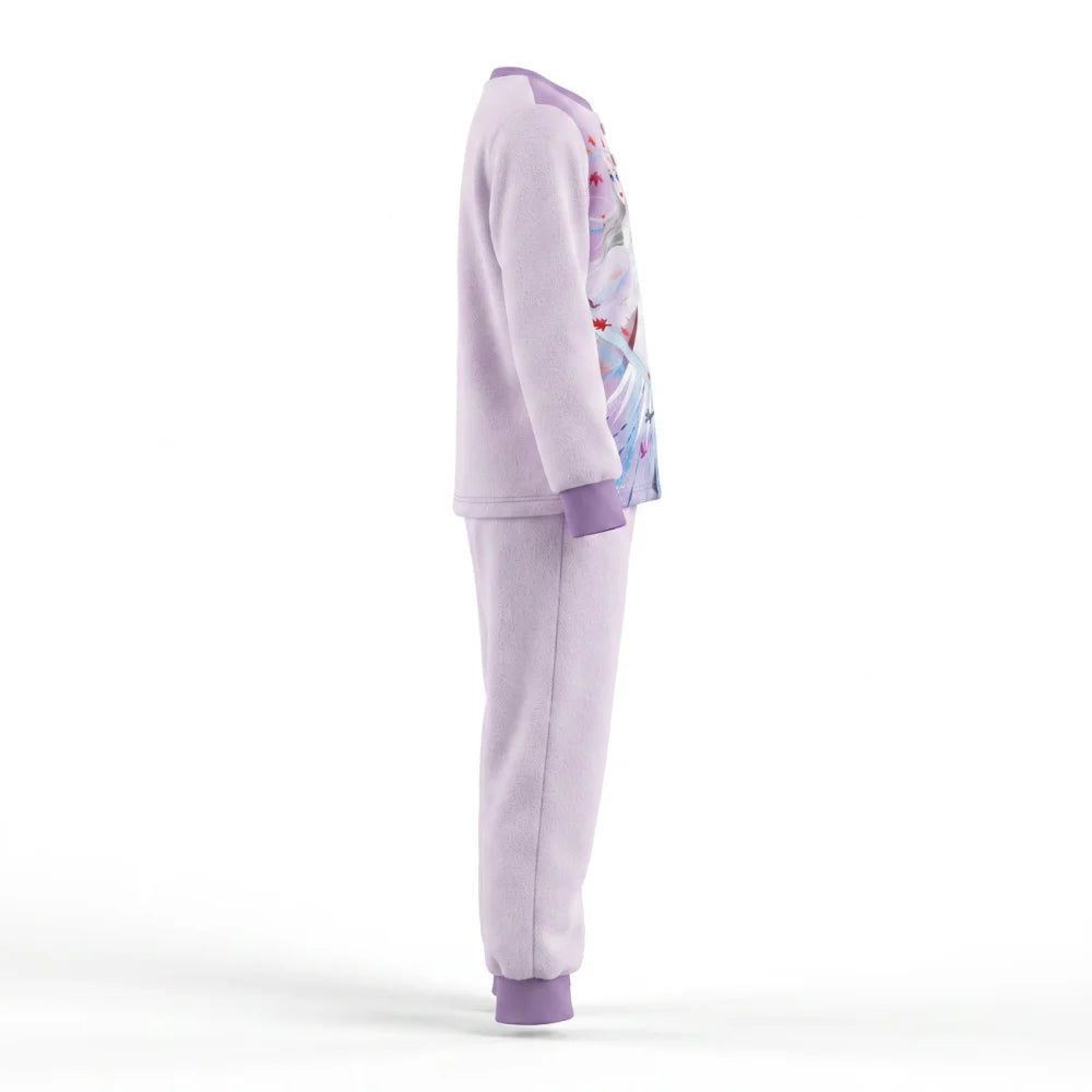 Schlafanzug Disney Die Eiskönigin Kinder Mädchen Coral Fleece Pyjama - WS-Trend.de