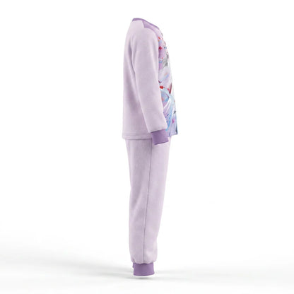 Schlafanzug Disney Die Eiskönigin Kinder Mädchen Coral Fleece Pyjama - WS-Trend.de