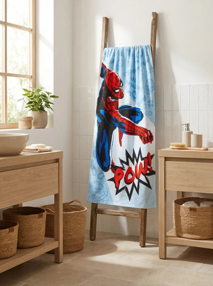 Marvel Spiderman Mikrofaser Strandtuch Badetuch Duschtuch XL 70x140 cm - WS-Trend.de