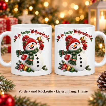 WS-Trend Ho Frost Schneemann Tasse Keramik 330 ml festlich bedruckt - WS-Trend.de