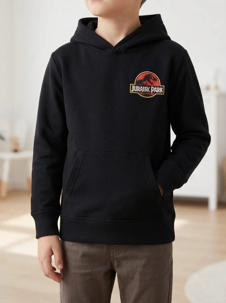 Kapuzenpullover Jurassic Park T-Rex Kinder Jungen Kapuzen Hoodie Pullover Gr. 104 - WS-Trend.de