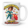 WS-Trend Supermama Kaffeetasse Keramik 330 ml Mama Geschenk mit Spruch