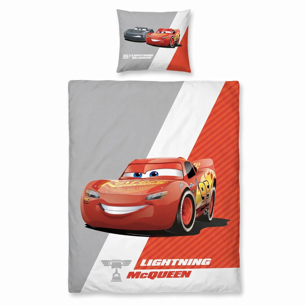 Disney Cars McQueen Wendebettwäsche 135-140x200 + 65x65 cm - WS-Trend.de