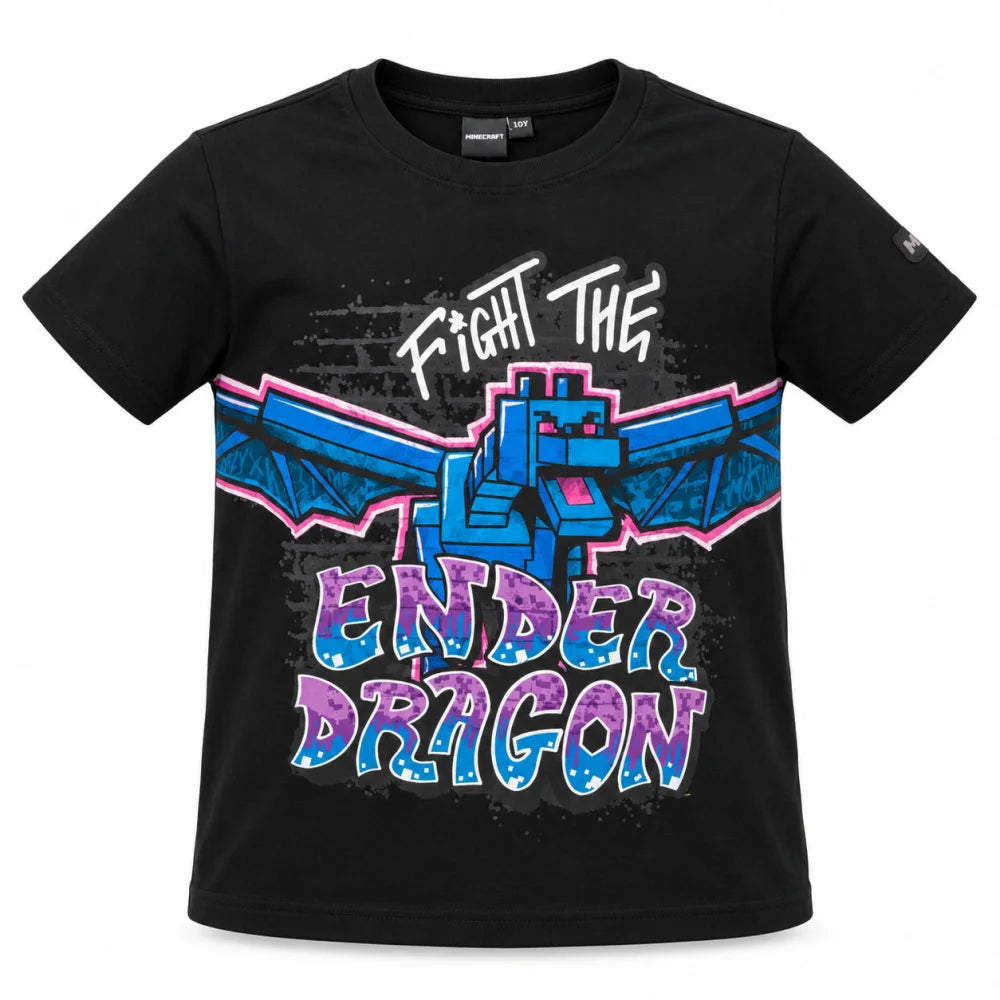 Minecraft Enderdrache T-Shirt schwarz - WS-Trend.de