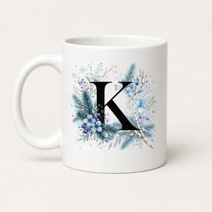Winter Tasse A-Z Buchstaben 325 ml Keramik Geschenkidee personalisiert - WS-Trend.de