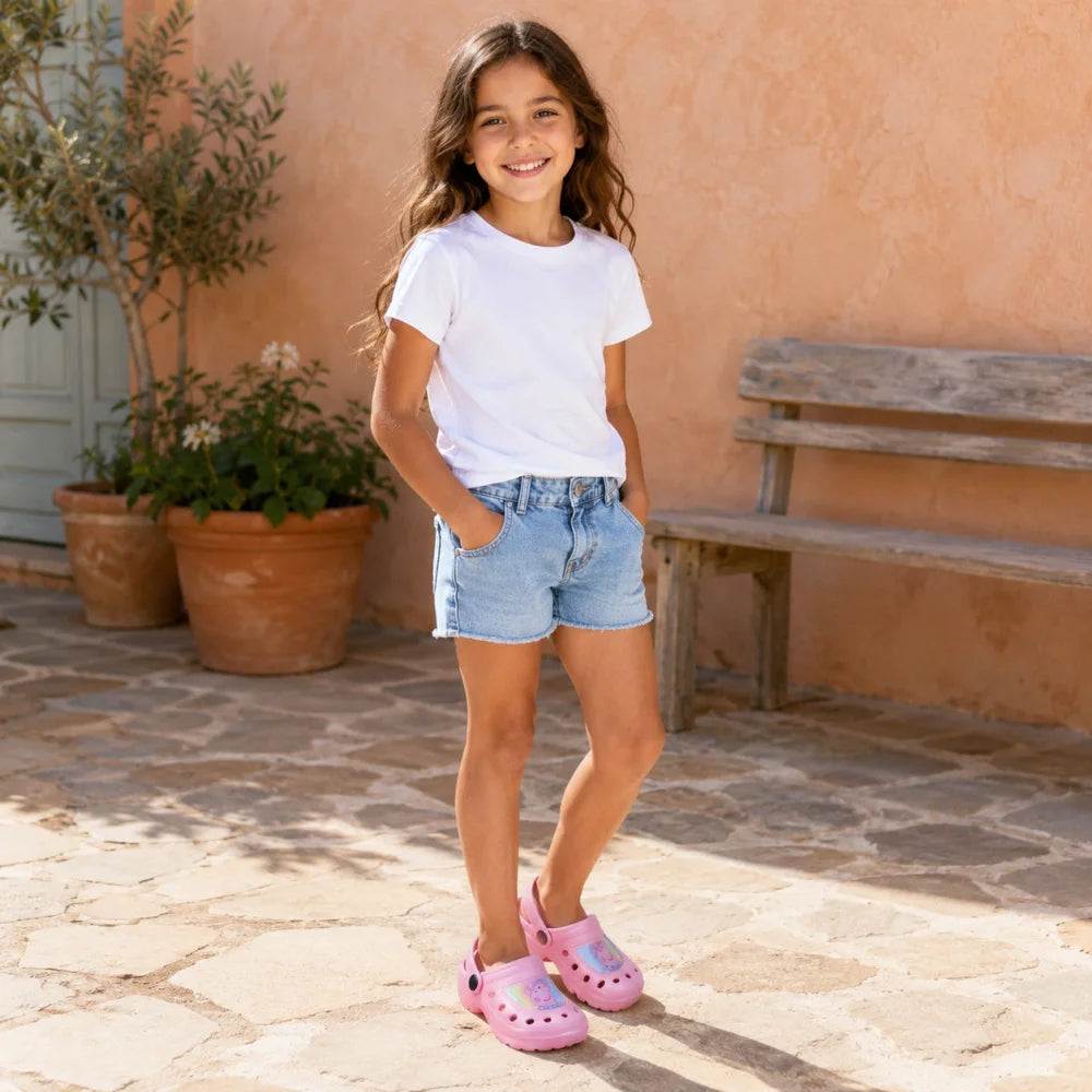 Peppa Pig Wutz Clogs Kinder Sandalen Badeschuhe Latschen Gr. 28/29 - WS-Trend.de