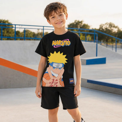 Anime Naruto Shippuden Kinder Jungen kurzarm Shirt T-Shirt Gr. 116-128 Baumwolle - WS-Trend.de