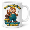 WS-Trend Biberpapa Tasse Keramik 330 ml Geschenk für Papa zum Vatertag