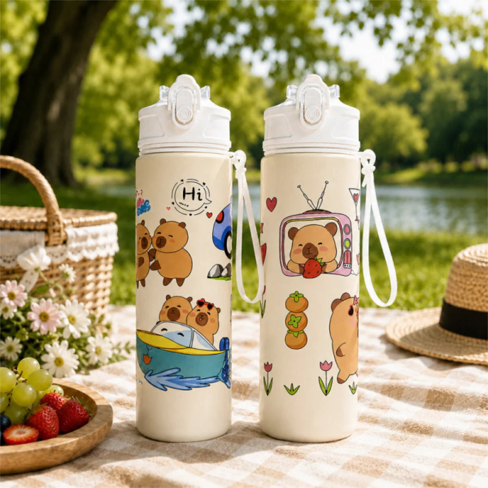 Capibara Capybara Sportflasche Wasserflasche Trinkflasche Flasche 800 ml - WS-Trend.de