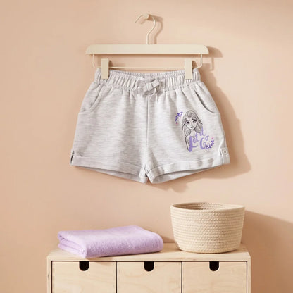 Disney Frozen Die Eiskönigin Elsa Kinder Shorts Mädchen 92-98 Blau Grau - WS-Trend.de