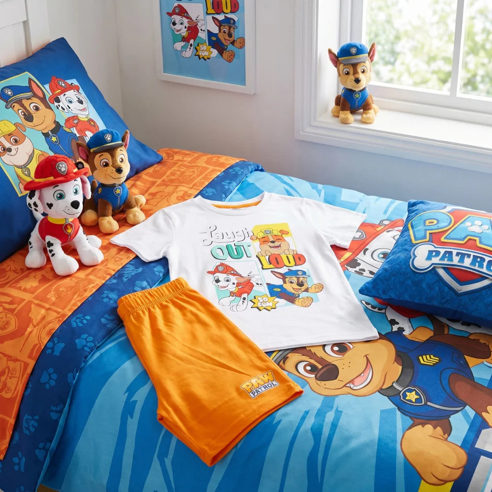 Paw Patrol Kinder Schlafanzug Pyjama kurz Nachtwäsche 98-128 100% Baumwolle NEU - WS-Trend.de
