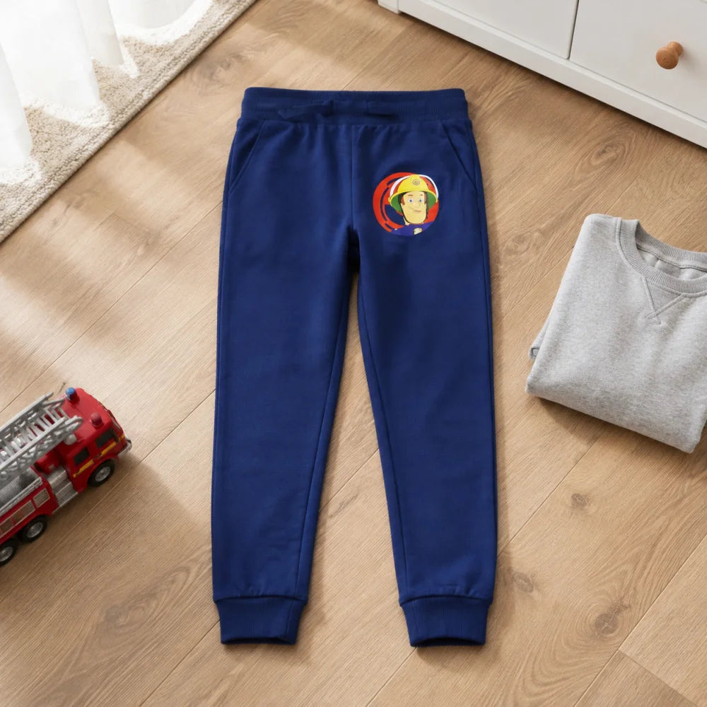Feuerwehrmann Sam Jungen Kinder Jogginghose Sporthose Hose Gr.128 Baumwolle - WS-Trend.de