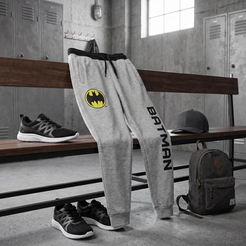 DC Comics Batman Jogginghose Kinder Jugend Sporthose Hose Grau 134-164 - WS-Trend.de