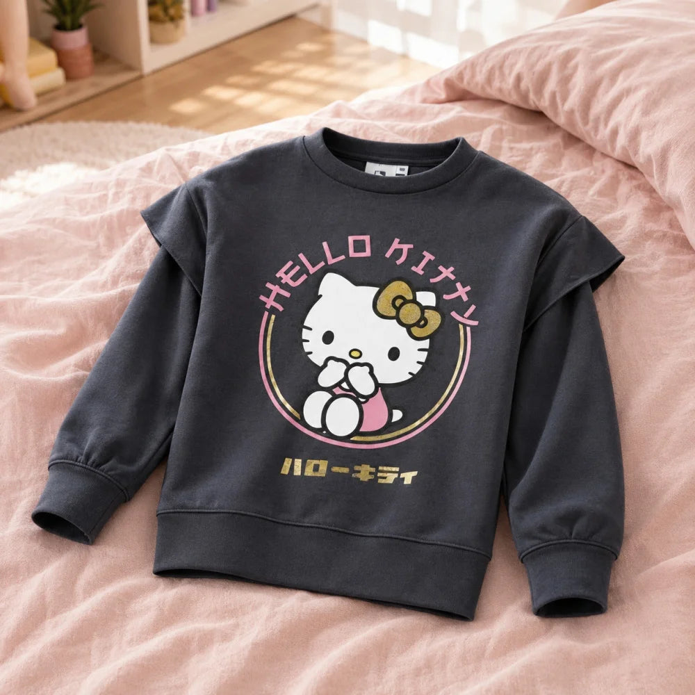 Hello Kitty Mädchen Kinder Sweater Pullover - WS-Trend.de