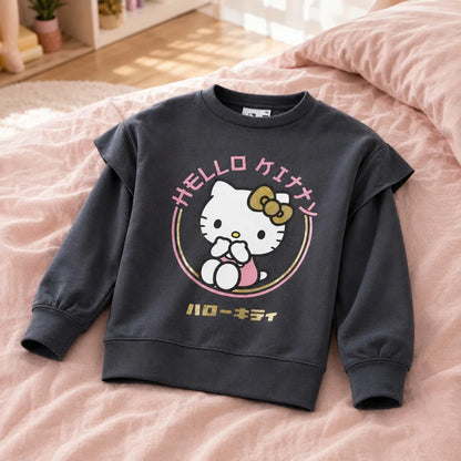 Hello Kitty Mädchen Kinder Sweater Pullover - WS-Trend.de