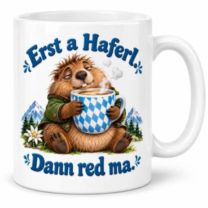 WS-Trend Murmeltier Tasse mit bayerischem Spruch Keramik 330 ml lustig - WS-Trend.de