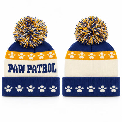 Paw Patrol Chase Kinder Jungen Winter Bommel Mütze Gr. 52-54 - WS-Trend.de