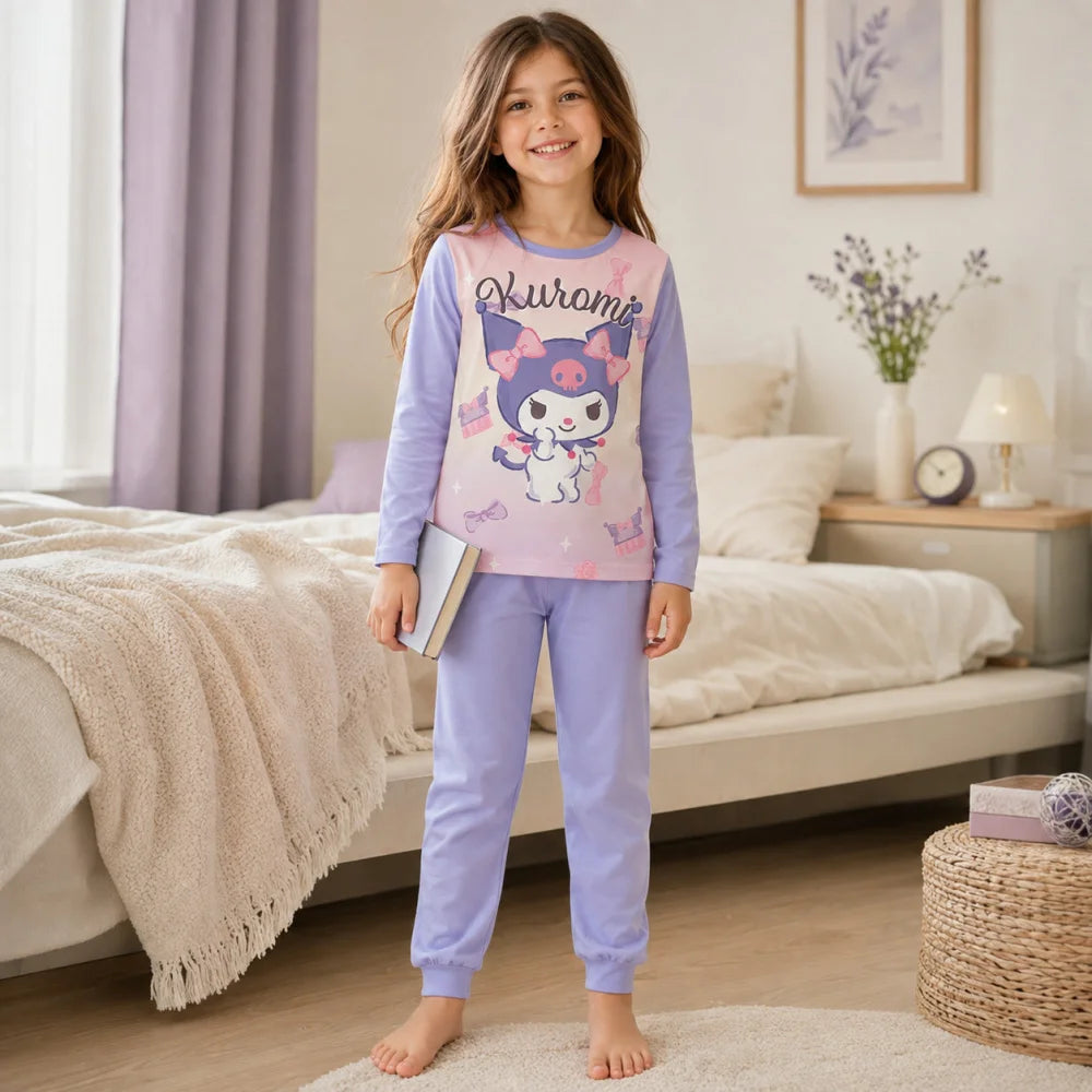 Hello Kitty Kinder Mädchen Schlafanzug Pyjama Shirt Hose Gr. 98-140 Baumwolle - WS-Trend.de