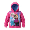 Disney Die Eiskönigin Elsa & Anna Kinder Coral-Fleece Kapuzenjacke Pink Gr. 98–128