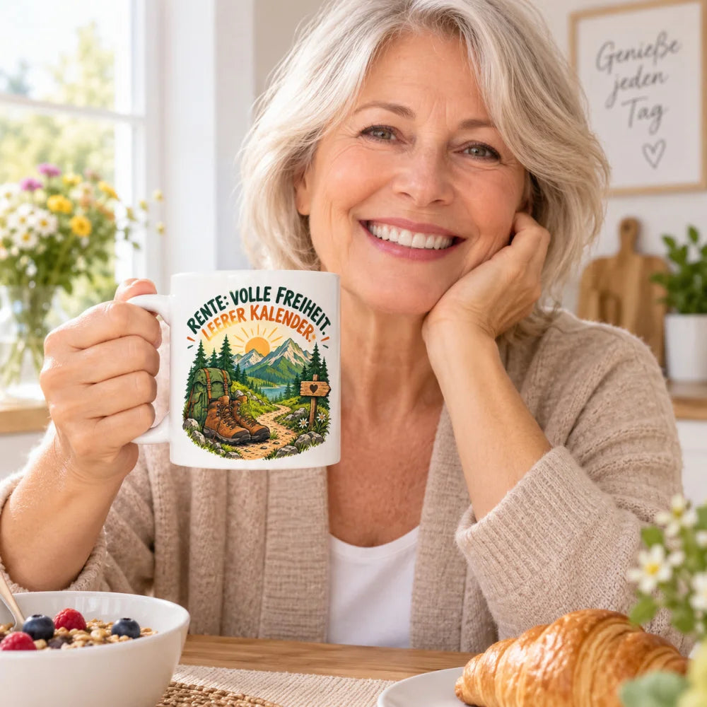 WS-Trend Rente Tasse Keramik 330 ml Spruch Geschenk 10 Motive zur Wahl - WS-Trend.de