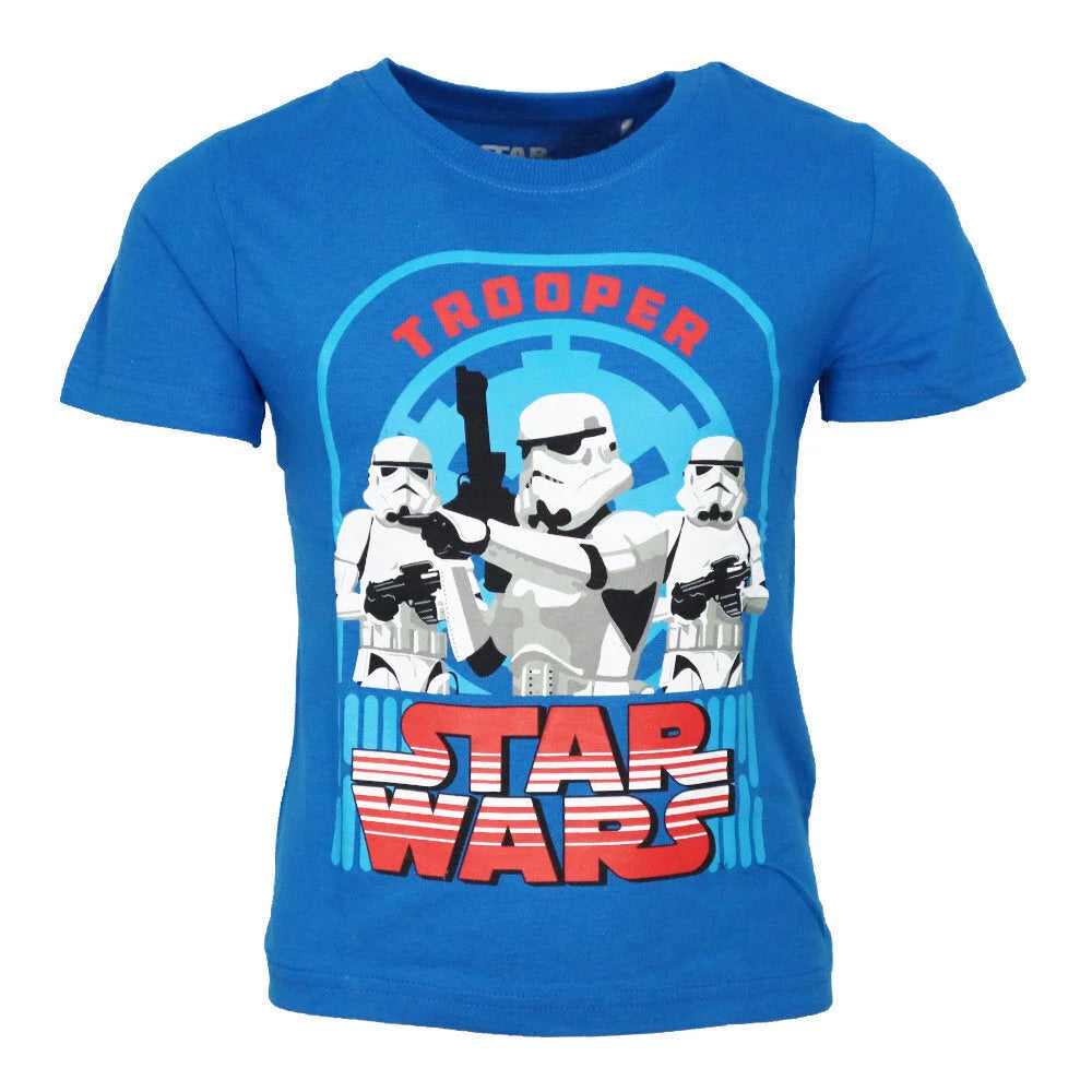 Star Wars Strom Trooper Jungen Kinder kurzarm Pyjama Schlafanzug 98-110 - WS-Trend.de