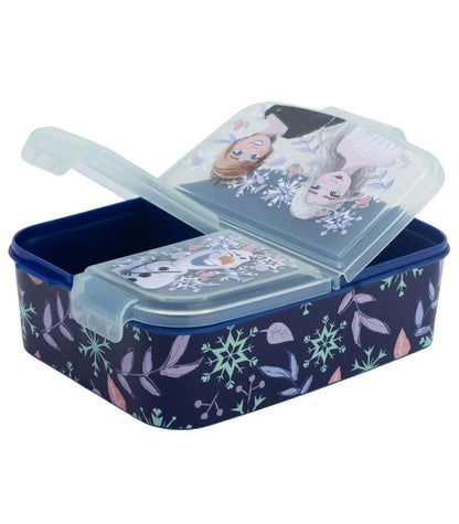 Disney Die Eiskönigin 2 tlg Kinder Lunch Set 3 Kammer Brotdose Trinkflasche 560 ml - WS-Trend.de