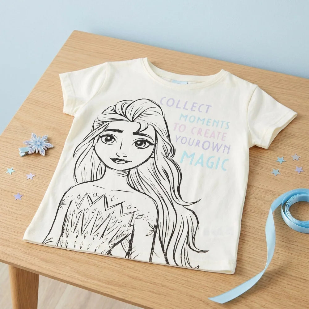 Disney Eiskönigin T-Shirt Kinder Mädchen Top Elsa Gr. 104 - 134 - WS-Trend.de