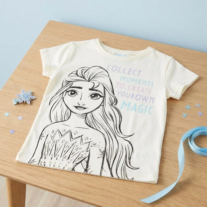 Disney Eiskönigin T-Shirt Kinder Mädchen Top Elsa Gr. 104 - 134 - WS-Trend.de