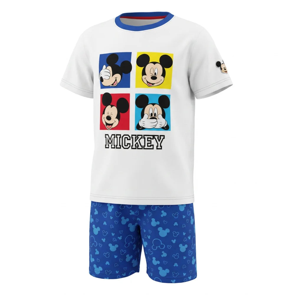 Disney Mickey Maus Kinder kurzarm Schlafanzug Pyjama Shirt Shorts 98-128 - WS-Trend.de