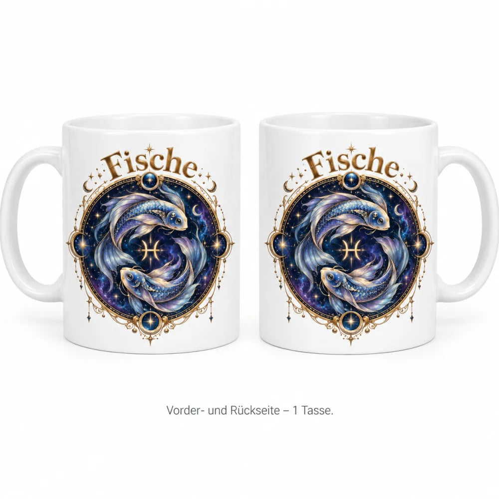 WS-Trend Sternzeichen Tasse Fische mystisch Keramik 330 ml Geschenk - WS-Trend.de