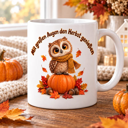 WS-Trend Herbst Tasse Eule mit Spruch Keramik 330 ml - WS-Trend.de