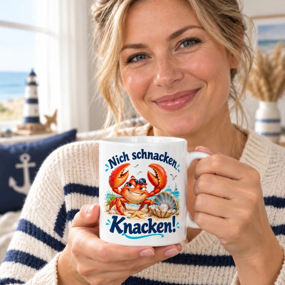 WS-Trend Krabbe Tasse mit lustigem Spruch Keramik 330 ml Geschenktasse - WS-Trend.de