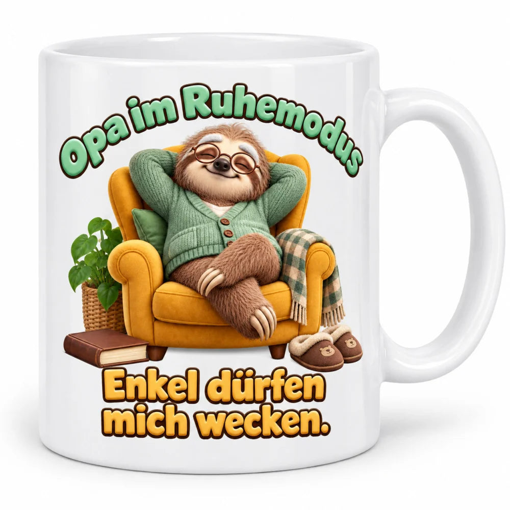 WS-Trend Faultieropa Tasse 330 ml Geschenk für Opa mit lustigem Spruch - WS-Trend.de