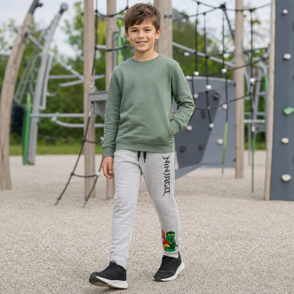 LEGO® Ninjago Jogginghose Kinder Sporthose Hose 98 bis 104 Blau Grau - WS-Trend.de