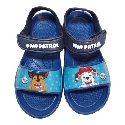 Paw Patrol Chase Marshall Kinder Sandalen Badeschuhe Latschen Klett Gr. 32-33 - WS-Trend.de