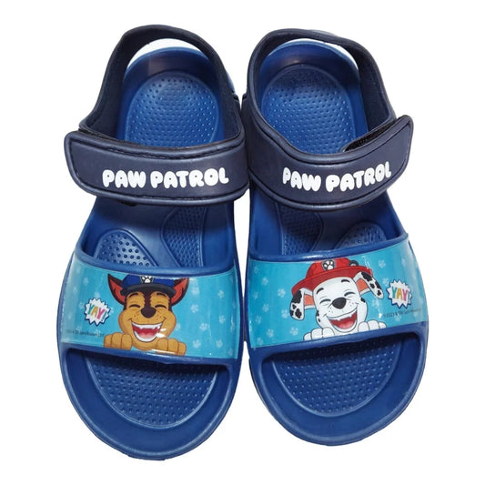 Paw Patrol Chase Marshall Kinder Sandalen Badeschuhe Latschen Klett Gr. 32-33 - WS-Trend.de
