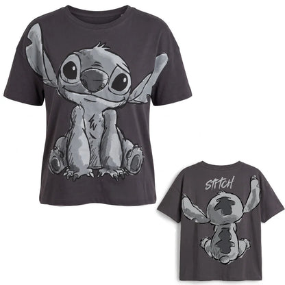 Disney Stitch Damen kurzarm Shirt T-Shirt Gr. S-XL 100% Baumwolle - WS-Trend.de