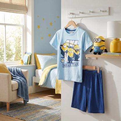 Die Minions Kinder Jungen Pyjama Schlafanzug 100% Baumwolle Gr. 110/116 - WS-Trend.de