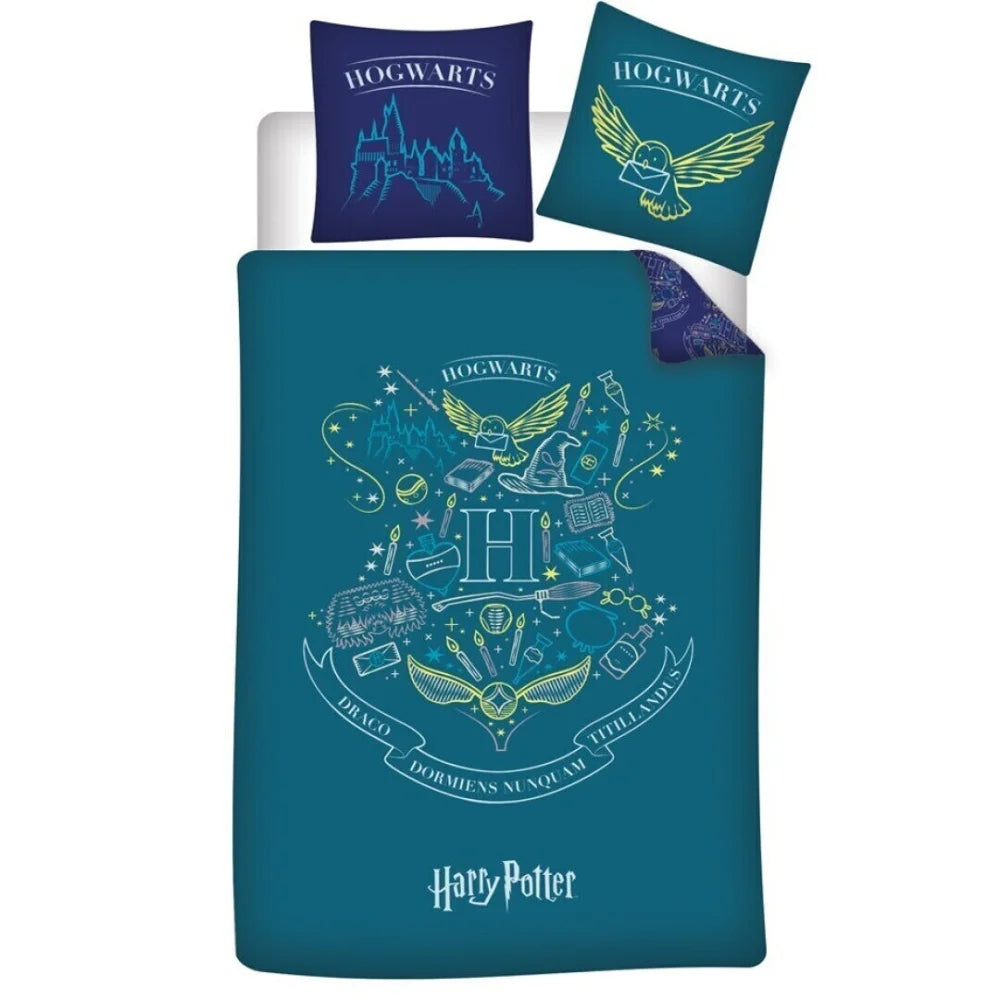 Harry Potter Kinder Bettwäsche Mikrofaser 2tlg Set 135/140x200 Garnitur Bezug - WS-Trend.de