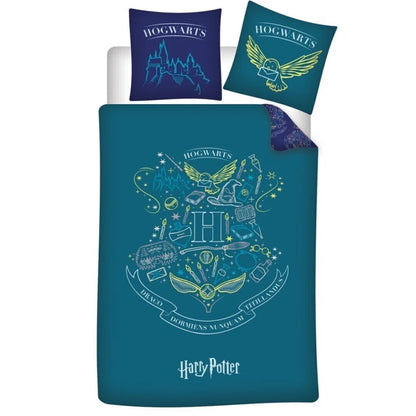 Harry Potter Kinder Bettwäsche Mikrofaser 2tlg Set 135/140x200 Garnitur Bezug - WS-Trend.de