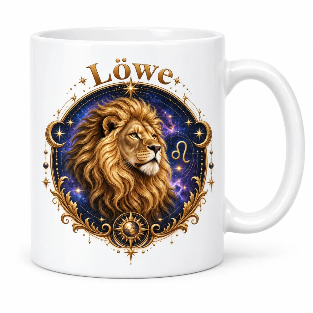 WS-Trend Sternzeichen Tasse Löwe mystisch Keramik 330 ml Geschenk - WS-Trend.de