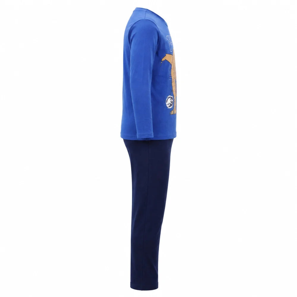 Jurassic World T-Rex Jungen Kinder Pyjama Schlafanzug 100% Baumwolle Gr. 104-116 - WS-Trend.de
