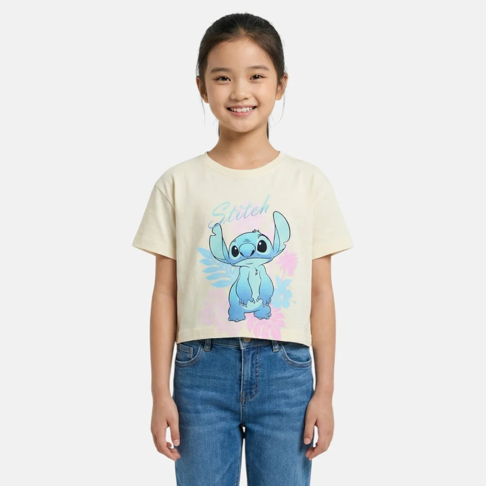 Disney Stitch Kinder Mädchen T-Shirt Kurzarm Shirt Gr. 98 bis 128 Baumwolle - WS-Trend.de
