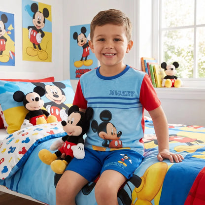 Disney Mickey Maus Jungen Schlafanzug Pyjama Shirt Shorts Gr. 92-116 Baumwolle - WS-Trend.de