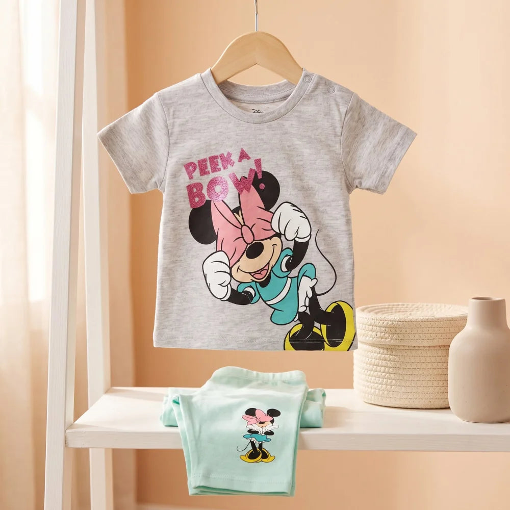Disney Minnie Maus Baby Mädchen Sommerset Shorts plus T-Shirt Gr.62-68 - WS-Trend.de